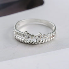 Nhẫn bạc nữ LAMY  Distinctive Tiara Ring Silver CDE8252SV - Nhẫn bạc ta cao cấp