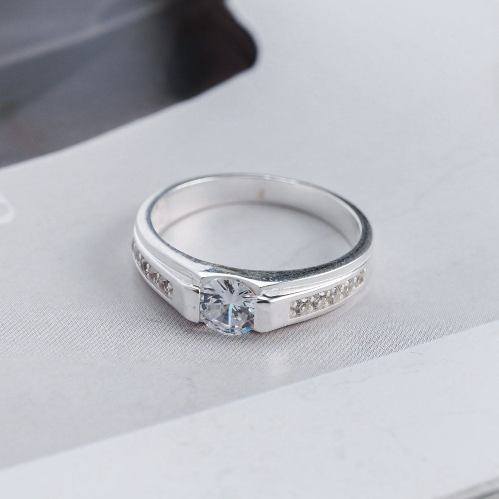 Romantic Couple Ring Silver
