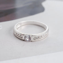 Nhẫn bạc nam nữ LAMY Gemstone Couple Ring Silver 8237 - Nhẫn bạc ta cao cấp