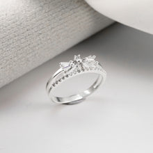 Nhẫn bạc nữ LAMY Contemporary Bow Ring Silver CDE8250SV - Nhẫn bạc ta cao cấp