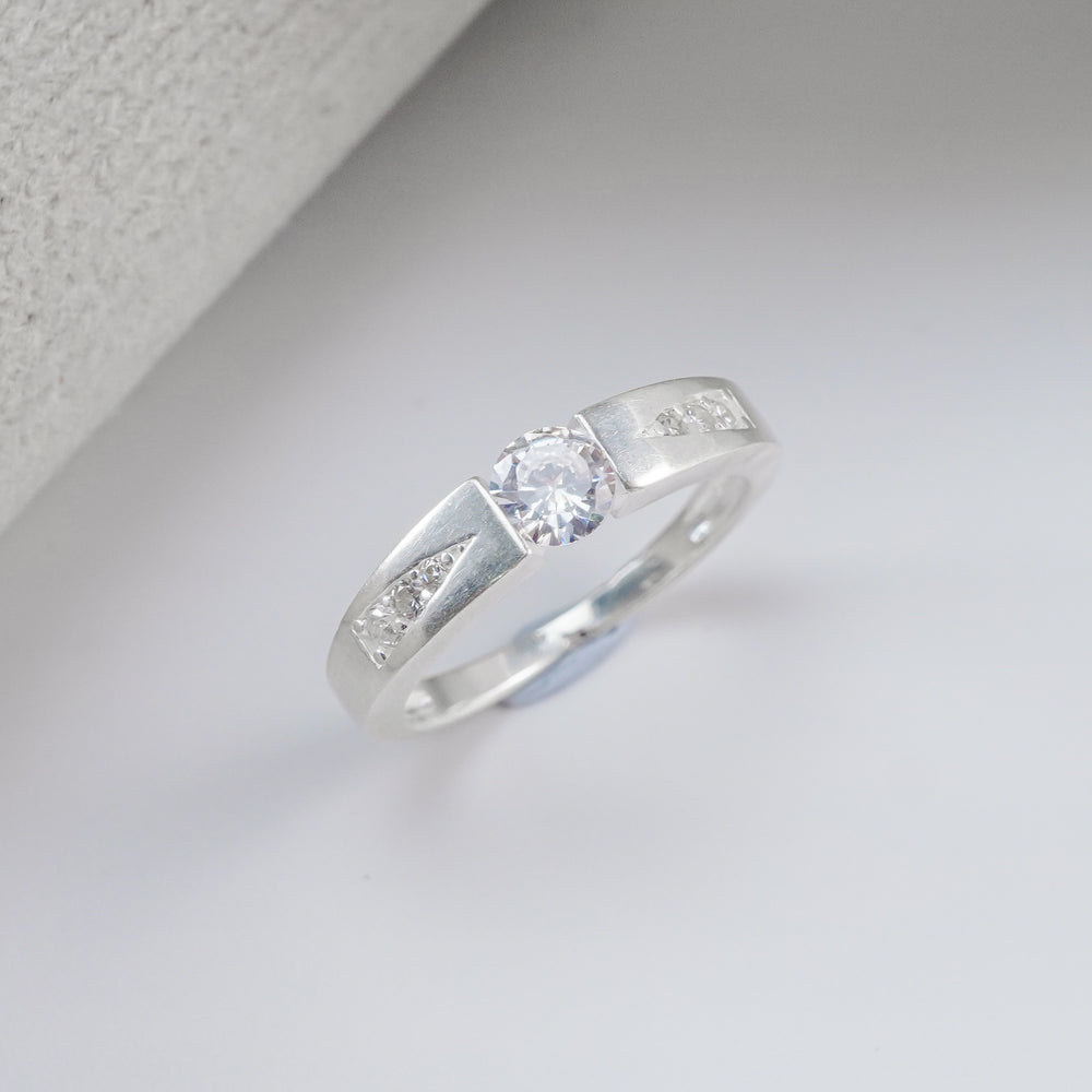 Romantic Couple Ring Silver
