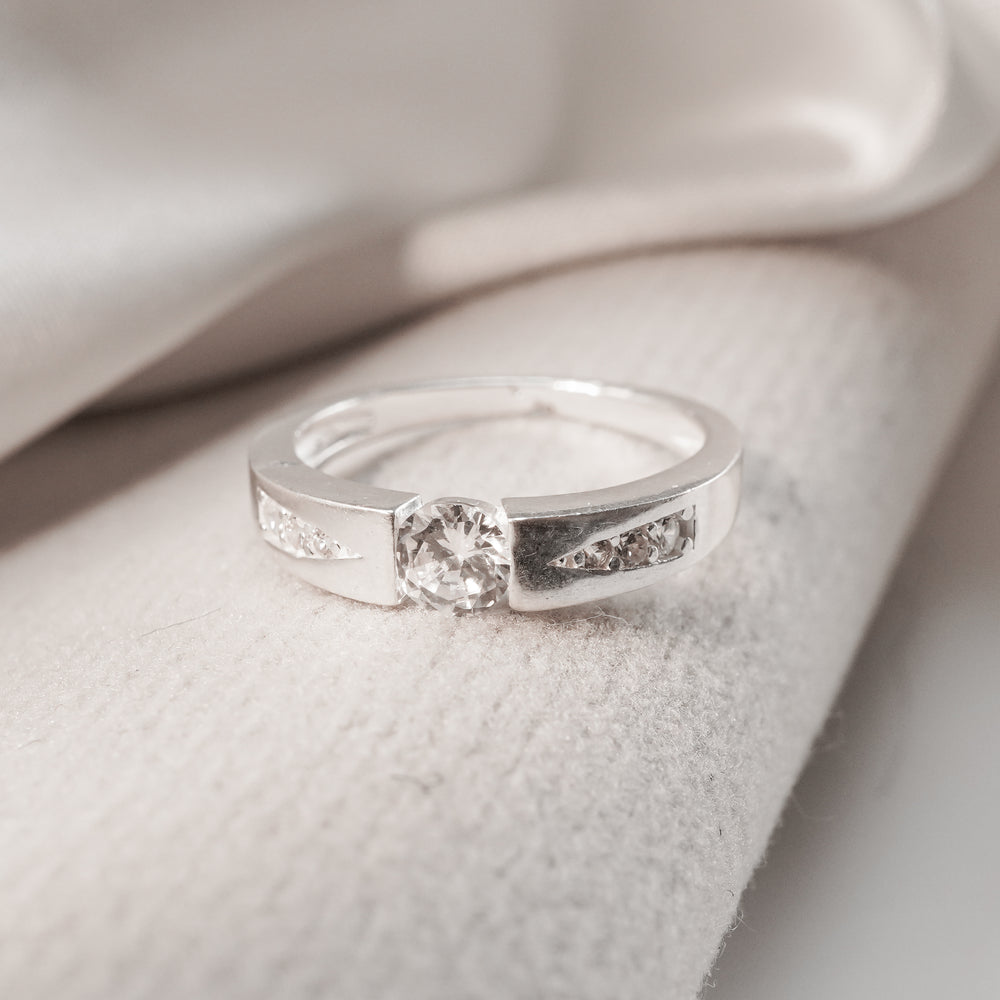Romantic Couple Ring Silver