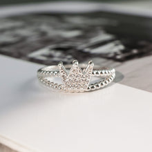 Nhẫn bạc nữ LAMY Unique Crown Ring Silver CDE8251SV - Nhẫn bạc ta cao cấp