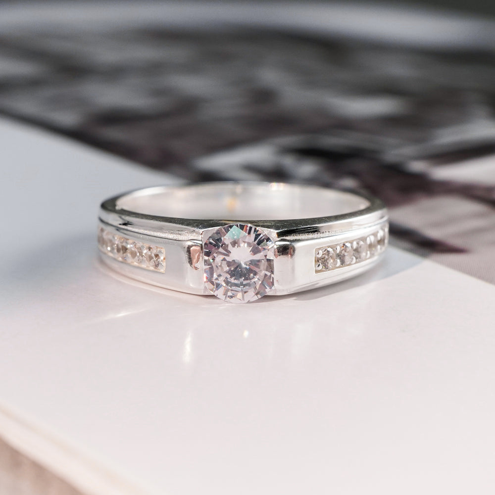 Romantic Couple Ring Silver