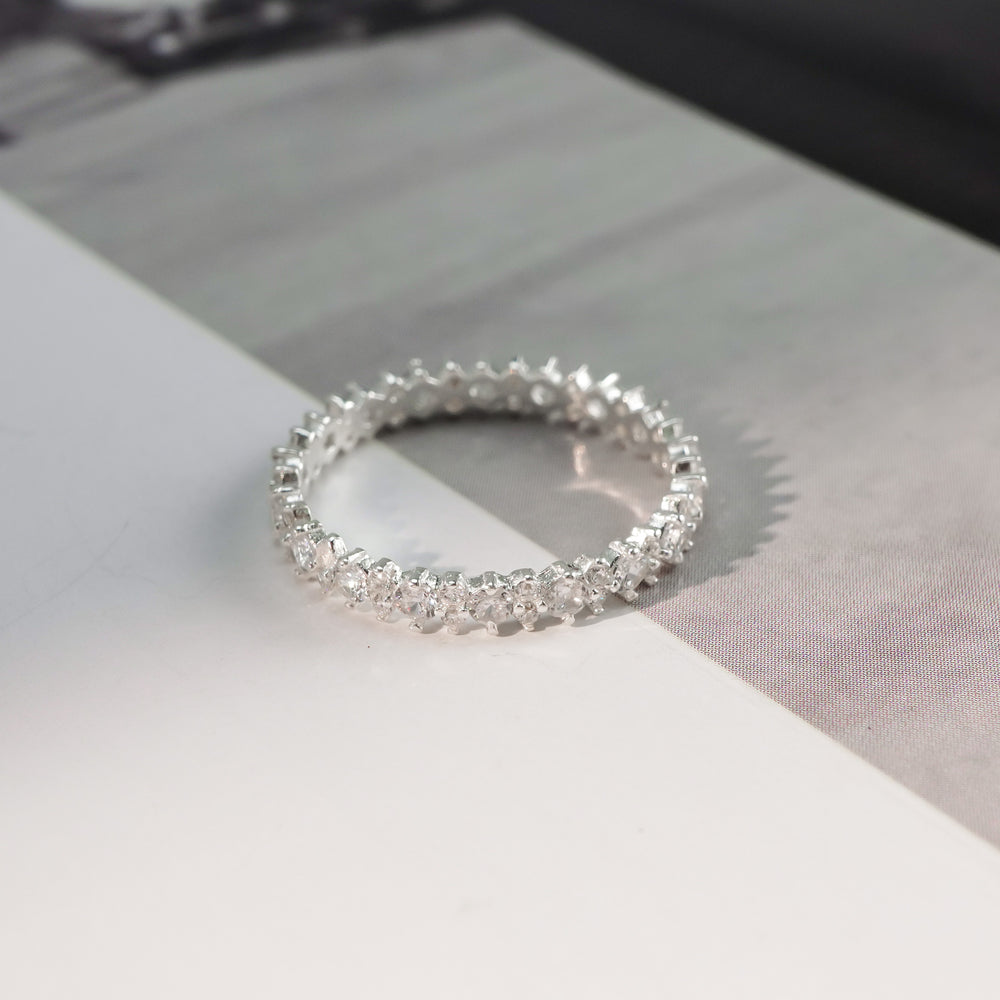 Unique Patterned Ring Silver - 8249SV