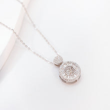 Dây chuyền kim cương Moissanite LAMY Imperial Halo 5 ly kiểm định GRA CDEDN011 - Hàng chính hãng đã kiểm định