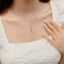 Dây chuyền bạc nữ LAMY Fish Bone Pendant Necklace Rose Gold 6418RG