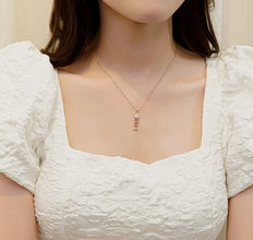 Dây chuyền bạc nữ LAMY Fish Bone Pendant Necklace Rose Gold 6418RG