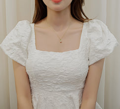 Dây chuyền bạc nữ LAMY Love Rosebud Necklace Gold 6428