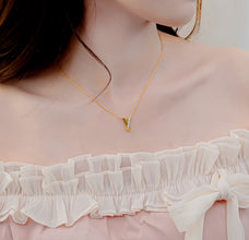 Dây chuyền bạc nữ LAMY Intertwined Sparkle Necklace Rose Gold 6422GG