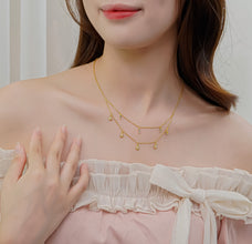 Dây chuyền nữ LAMY Double Layer Star Pendant Necklace Gold 6416GG