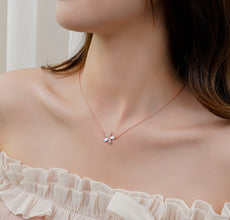 Dây chuyền bạc nữ LAMY Celestial Bloom Necklace Rose Gold 6419RG