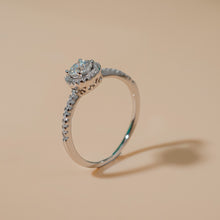 Nhẫn kim cương Moissanite LAMY Sparkling Grace 6.5 ly kiểm định GRA CDEDR038 - Hàng chính hãng đã kiểm định