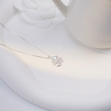 Dây chuyền bạc nữ LAMY Four Leaf Heart Love Necklace Silver 6343 - Dây chuyền bạc ta