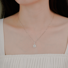 Dây chuyền bạc nữ LAMY Stone Snowflake Necklace Silver 6334 - Dây chuyền bạc ta