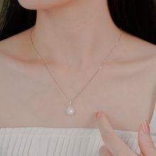 Dây chuyền bạc nữ LAMY Stone Snowflake Necklace Silver 6334 - Dây chuyền bạc ta