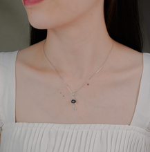 Dây chuyền bạc nữ LAMY Fish Moonstone Pendant Necklace Silver 6300BL - Dây chuyền bạc ta