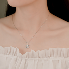 Dây chuyền bạc nữ LAMY Four Leaf Heart Love Necklace Silver 6343 - Dây chuyền bạc ta