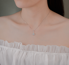 Dây chuyền bạc LAMY Snowflake Pendant Necklace Silver 6296 - Dây chuyền bạc ta