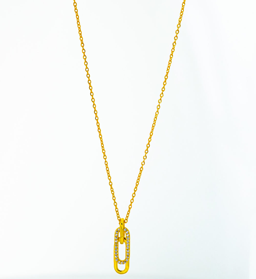 Modern Minimalist Necklace Gold