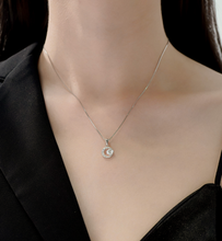 Dây chuyền kim cương Moissanite LAMY Crescent Shine 5 ly kiểm định GRA CDEDN005 - Hàng chính hãng đã kiểm định