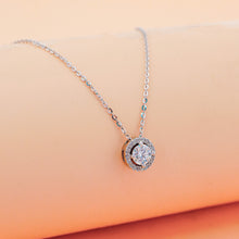 Dây chuyền kim cương Moissanite LAMY Halo Glow 5 ly kiểm định GRA CDEDN004 - Hàng chính hãng đã kiểm định