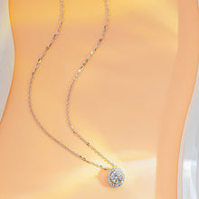 Dây chuyền kim cương Moissanite LAMY Halo Glow 5 ly kiểm định GRA CDEDN004 - Hàng chính hãng đã kiểm định