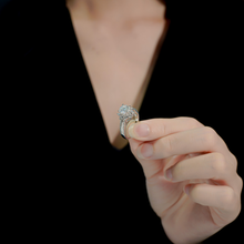 Nhẫn kim cương Moissanite LAMY Crown Radiance 7 ly kiểm định GRA CDEDR027 - Hàng chính hãng đã kiểm định