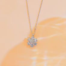 Dây chuyền kim cương Moissanite LAMY Snowlight Bloom 5 ly kiểm định GRA CDEDN010 - Hàng chính hãng đã kiểm định