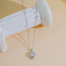 Dây chuyền kim cương Moissanite LAMY Double Heartbeat 5 ly kiểm định GRA CDEDN018 - Hàng chính hãng đã kiểm định