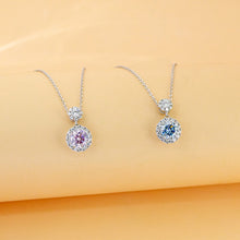 Dây chuyền kim cương Moissanite xanh LAMY Twin Glow 6.5 ly kiểm định GRA CDEDN023BE - Hàng chính hãng đã kiểm định