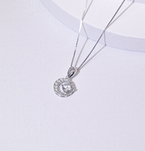 Dây chuyền kim cương Moissanite LAMY Crescent Shine 5 ly kiểm định GRA CDEDN005 - Hàng chính hãng đã kiểm định