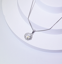 Dây chuyền kim cương Moissanite LAMY Crescent Shine 5 ly kiểm định GRA CDEDN005 - Hàng chính hãng đã kiểm định