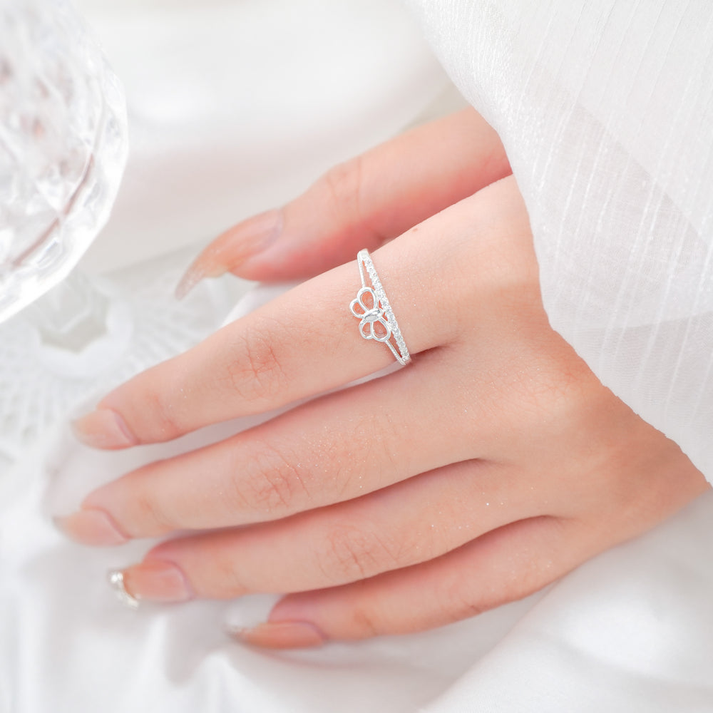 Classic Bow Ring Silver - 8340SV