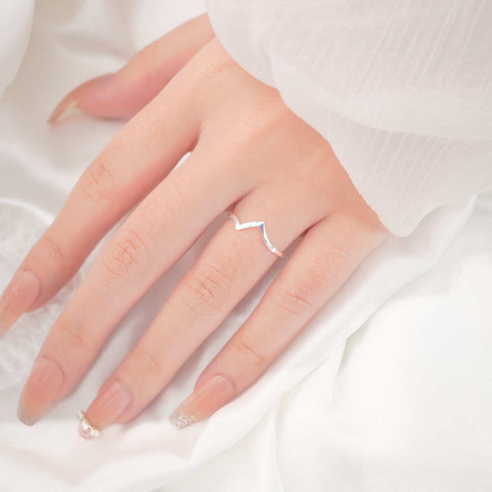 Lightning Bolt Ring Silver - 8329SV
