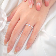 Nhẫn bạc nữ LAMY Genuine Rainbow Moonstone Ring Silver CDE8344 - Nhẫn bạc ta cao cấp