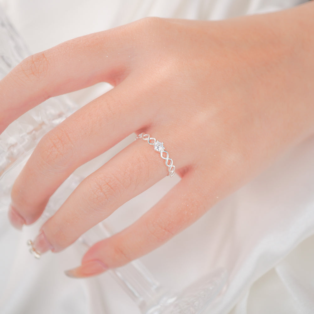 Eternity Anniversary Twist Ring Silver - 8347SV