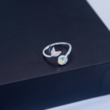Nhẫn bạc nữ LAMY Cute Ocean Fish Mermaid Tail Ring Silver CDE8342SV - Nhẫn bạc ta cao cấp