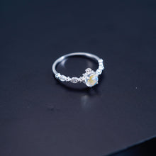 Nhẫn bạc nữ LAMY Genuine Rainbow Moonstone Ring Silver CDE8344 - Nhẫn bạc ta cao cấp