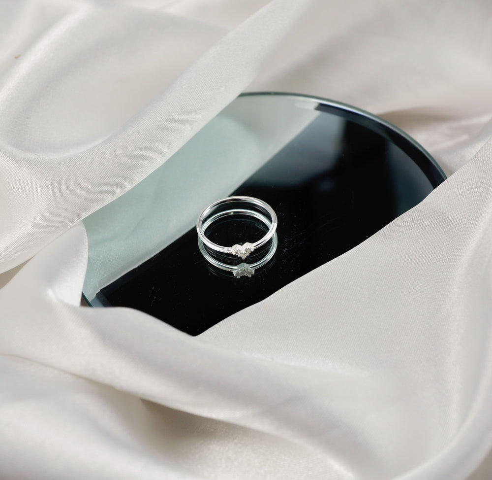 Heart Fragile Ring Silver - 8176SV