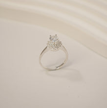 Nhẫn bạc LAMY Flower Halo Cluster Ring Silver CDE8351- Nhẫn bạc ta cao cấp