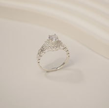 Nhẫn bạc CDE Kim tiền Lotus Tower Ring Silver CDE8233SV - Nhẫn bạc ta cao cấp