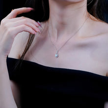 Dây chuyền kim cương Moissanite LAMY Teardrop Halo CDEDN038WH - Hàng chính hãng đã kiểm định