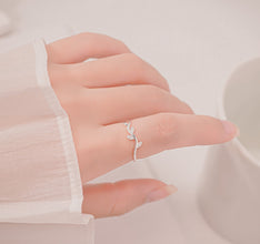 Nhẫn Bạc Nữ CDE Olive Leaf Silver Ring CDE8385SV - Nhẫn bạc ta cao cấp