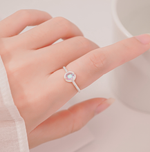 Nhẫn bạc CDE Rainbow Colorful Moonstone Ring Silver CDE8353- Nhẫn bạc ta cao cấp
