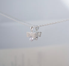 Dây chuyền bạc nữ LAMY Crystal Bow Tie Necklace Silver 6367- Dây chuyền bạc ta