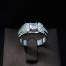 Nhẫn bạc nam CDE Round Cut Stone Silver Ring CDE8368- Nhẫn bạc ta