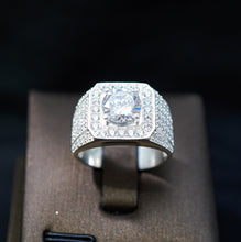 Nhẫn bạc nam CDE Luxurious Square Stone Silver Ring CDE8362- Nhẫn bạc ta