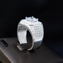 Nhẫn bạc nam CDE Luxurious Square Stone Silver Ring CDE8362- Nhẫn bạc ta