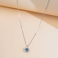 Dây chuyền kim cương Moissanite tím LAMY Twin Glow 6.5 ly kiểm định GRA CDEDN023TIM - Hàng chính hãng đã kiểm định